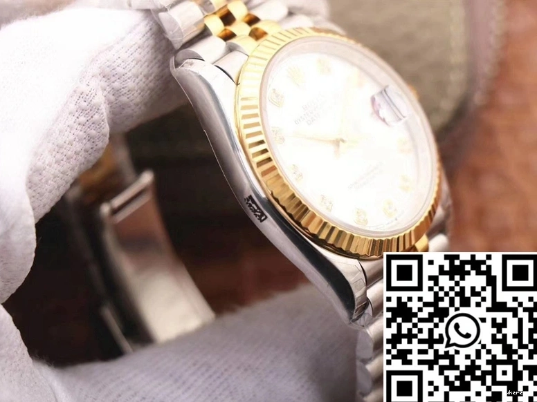 White 126233 EW Dial Datejust Rolex Factory 0328